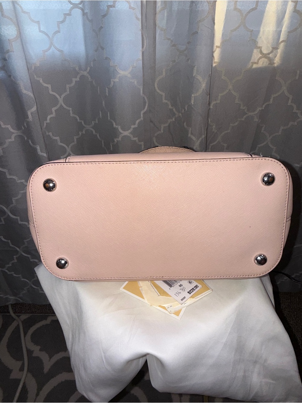 Michael Kors Jet Set Ballet Pink Saffiano Leather Tote Bag - Picture 5 of 7
